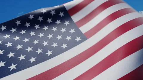 Looping American flag Stock Footage 287922661