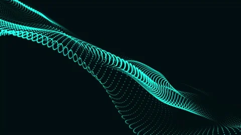Looping animated background made with trapcode form. Abstract digital forms.. Stock-Footage 233875597