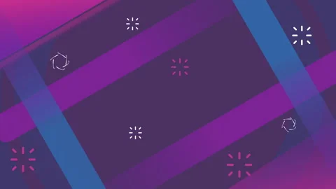 Looping animated background with shapes of different shapes. Stock Footage 280570403