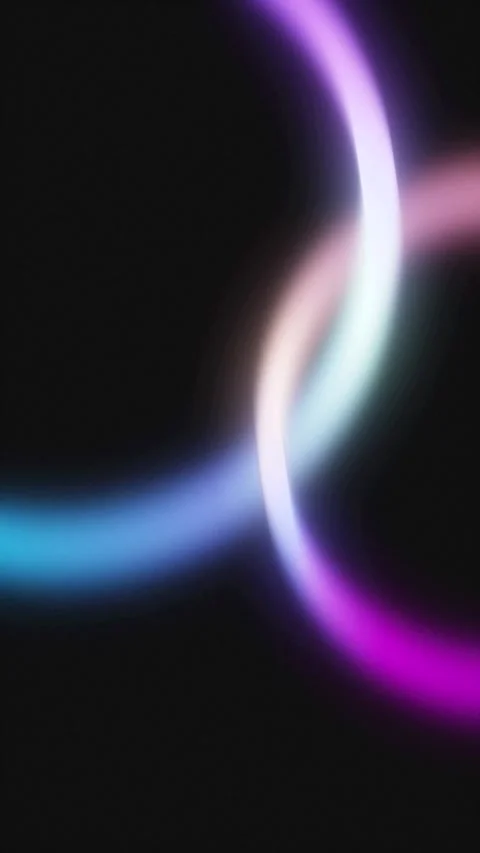 Looping Animated Purple, Orange and Blue Gradient Rings Stock Footage 340454792