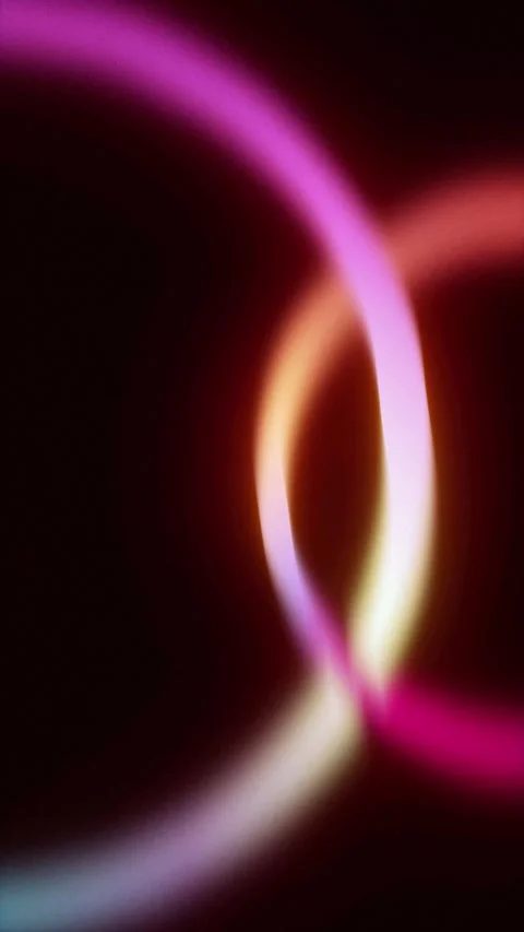 Looping Animated Red, Purple, Orange Gradient Rings Stock Footage 340454854