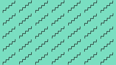 Looping Animated Shape Pattern Background Stock Footage 164046467