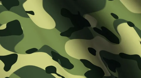 Looping Animated Shiny Green Camo Cloth - 4K Resolution Ultra HD Stock Footage 41609705
