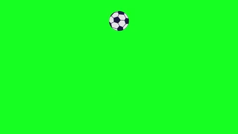 Looping animated video of a bouncing ball on green screen Stock-Footage 347627153