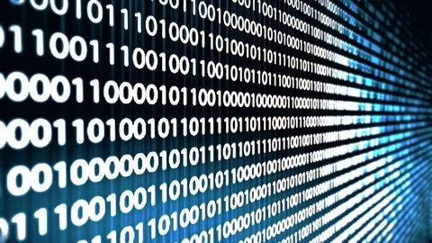 Looping animation of a binary code Stock Footage 79563858