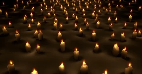 Looping animation of candles Stock Footage 103132781
