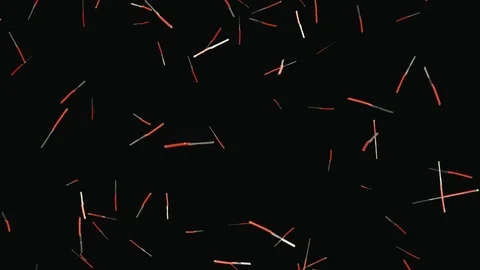 Looping Animation of Falling Straight Razors 库存影片 77581036