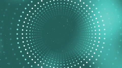 A looping animation featuring a glowing dotted tunnel with smooth color Stock Footage 321209917