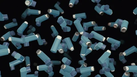 Looping Animation of Floating Inhalers 库存影片 77581946
