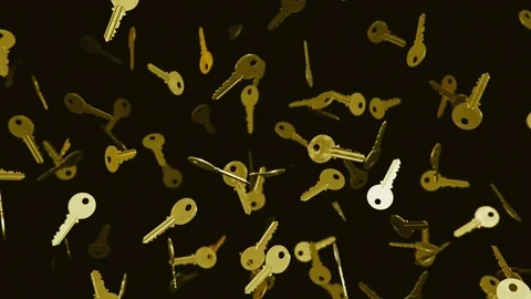 Looping Animation of Floating Keys 库存影片 77582476