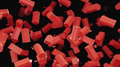 Looping Animation of Floating Mailboxs 库存影片 77582847