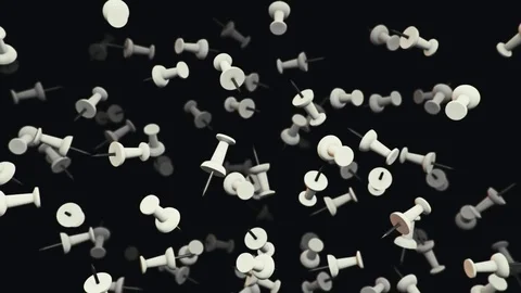 Looping Animation of Floating Push pins 库存影片 77583141