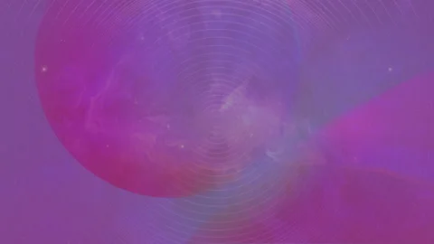 Looping animation of flying through glowing nebulae clouds and stars Video stock 255542757