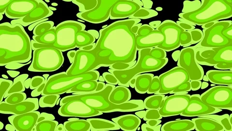 Looping animation of a green black liquid background. Stock Footage 263825899
