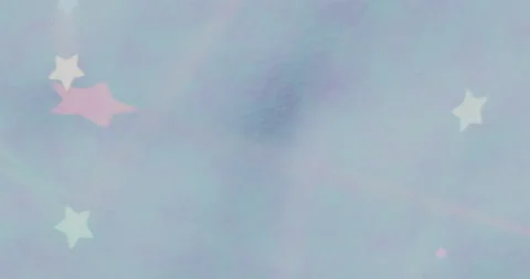 Looping animation of light rays in the form of stars on a blue-violet background 库存影片 124703272