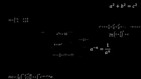 Looping animation Mathematical equations, and formulas Stock Footage 329428548