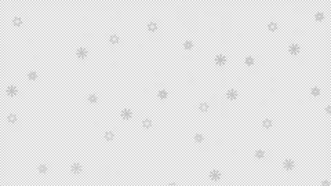 Looping animation of moving snowflakes rainfall on the alpha channel Stock-Footage 260498040