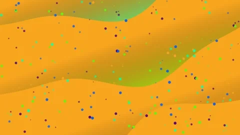 Looping animation of orange sandy dunes with colorful specks 스톡 동영상 330383053