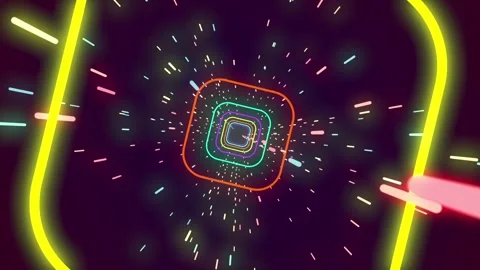 Looping Animation Particle Tunnel. Video stock 296806428
