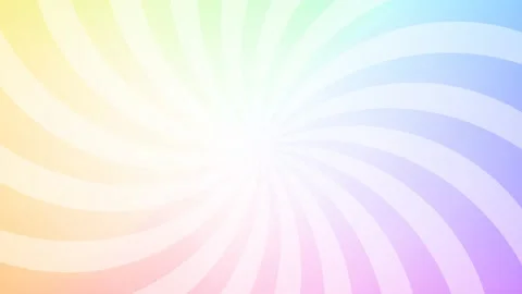 Looping animation of rainbow-colored concentrated lines and effect backgrounds Stock Footage 179783637