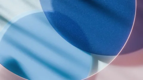 Looping animation of soft overlapping glass-like circles with smooth moveme.. Stock-Footage 312211629