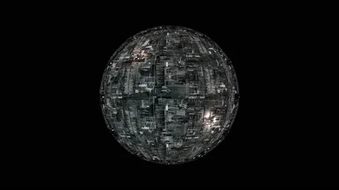 Looping animation of techno sphere. Stock Footage 125630147