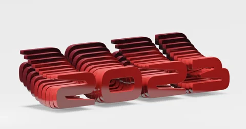 Looping animation of the text "2023" Stock Footage 251634332
