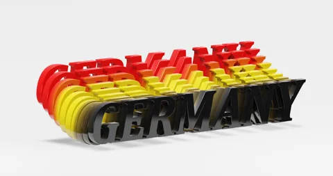 Looping animation of the text "Germany". Stock Footage 251634611