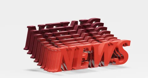 Looping animation of the text "NEWS". Stock Footage 251634444