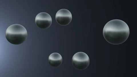 Looping animation transforming balls into one big ball. Stock Footage 309667934