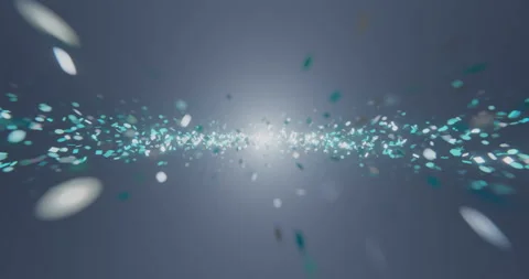 Looping animation of turquoise particles. 库存影片 118706193