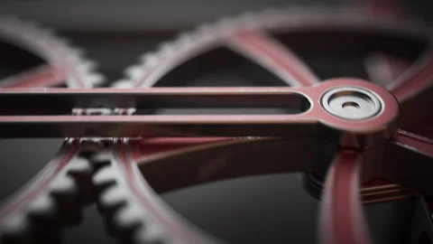 Looping animation of two gear mechanisms 스톡 동영상 271664646