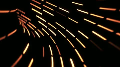 Looping animation of a wormhole, orange lights. Stock-Footage 12431174