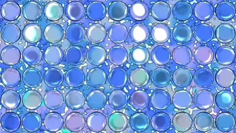Looping Aqua Fluid Movement Under Glass Spheres Stock Footage 341273143