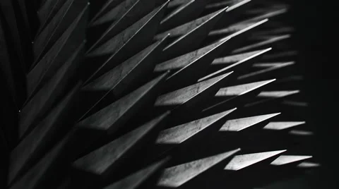 Looping array of scary spikes under dramatic lighting, version 2 库存影片 62734521
