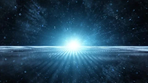 Looping artificial intelligence binary cyberspace network 動画素材 333710984