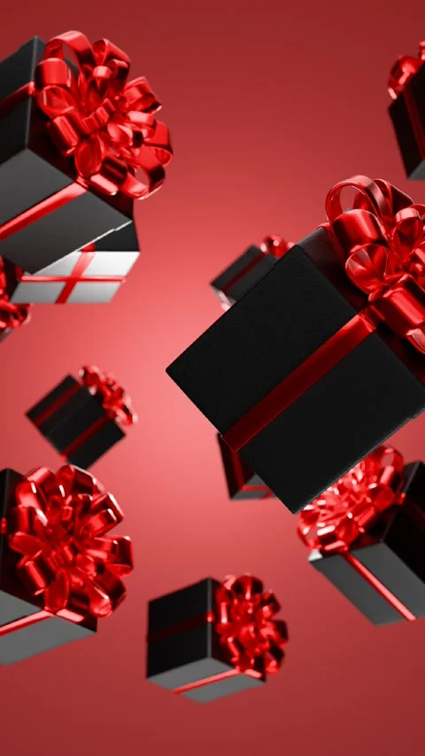 Looping background with present Stock Footage 293511392