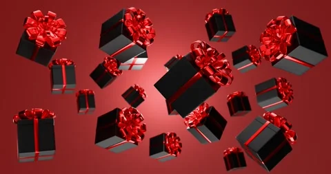 Looping background with present Video stock 293511647