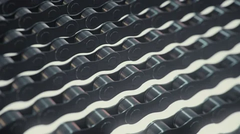 Looping Bike Chain Array 库存影片 58696792