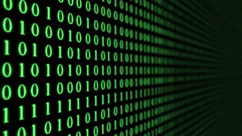 Looping of binary code-green-5 second Stock Footage 169506611