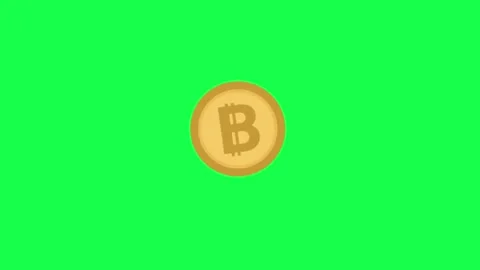 Looping Bitcoin animation in a flat minimalist design. 스톡 동영상 302811944