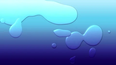 Looping Blue Abstract Liquid Wave Animation  4K Motion Background Stock Footage 309968618