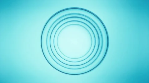 Looping Blue Circular Pattern Animation with Soft Abstract Glow Stock Footage 333902992