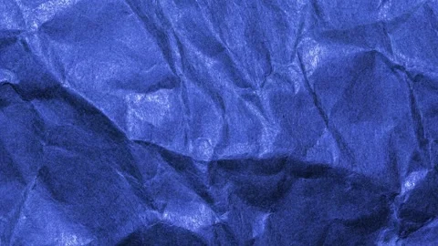 Looping Blue Crumpled Paper Texture Animation in Stop Motion Style Vídeo Stock 311117413