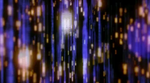 LOOPING blue digital rain Stock Footage 10559403