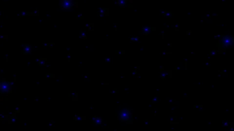 Looping Blue Glowing Fireflies Animation, Cinematic Night Particle Overlay Stock Footage 334812873