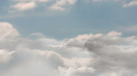 Looping blue sky with clouds | Stock Video | Pond5