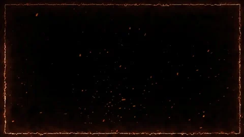 Looping bright orange and red flames Stock Footage 345659924