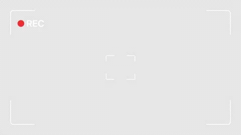 Looping camera frame animation on a transparent background Stock Footage 320813763
