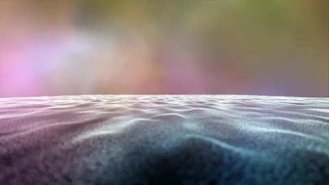 Looping changing color seascape copy space background Stock Footage 229486901
